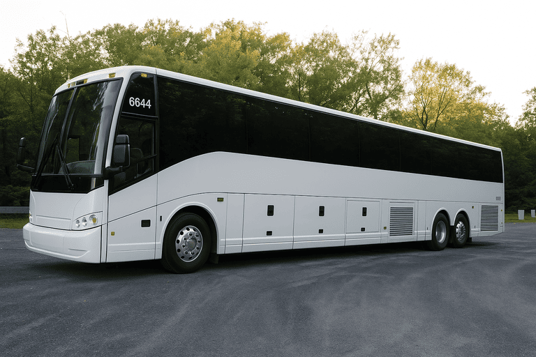 exterior of Farmington Hills Coach Bus Service coach bus