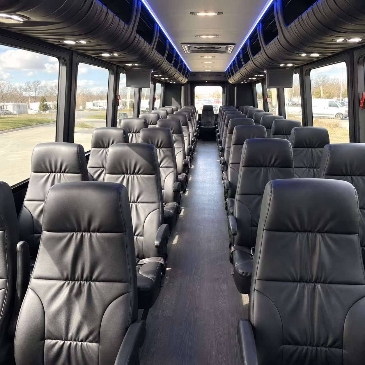 farmington hills 25 passenger minibus inside