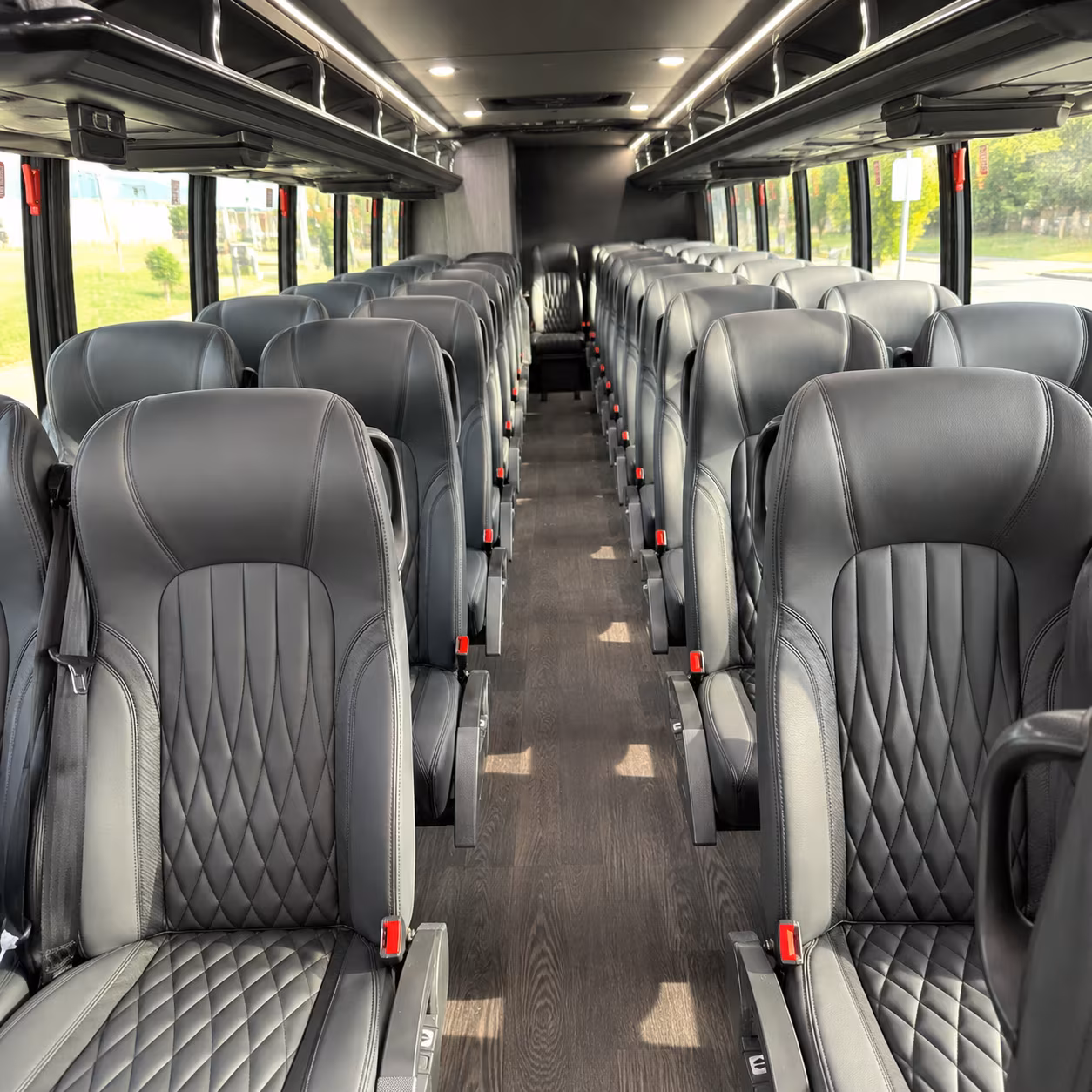 farmington hills 28 passenger minibus interior