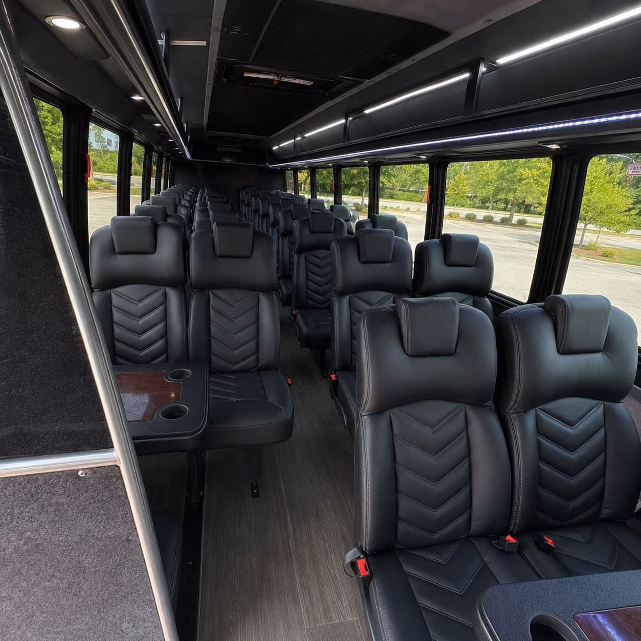farmington hills 30 passenger minibus inside