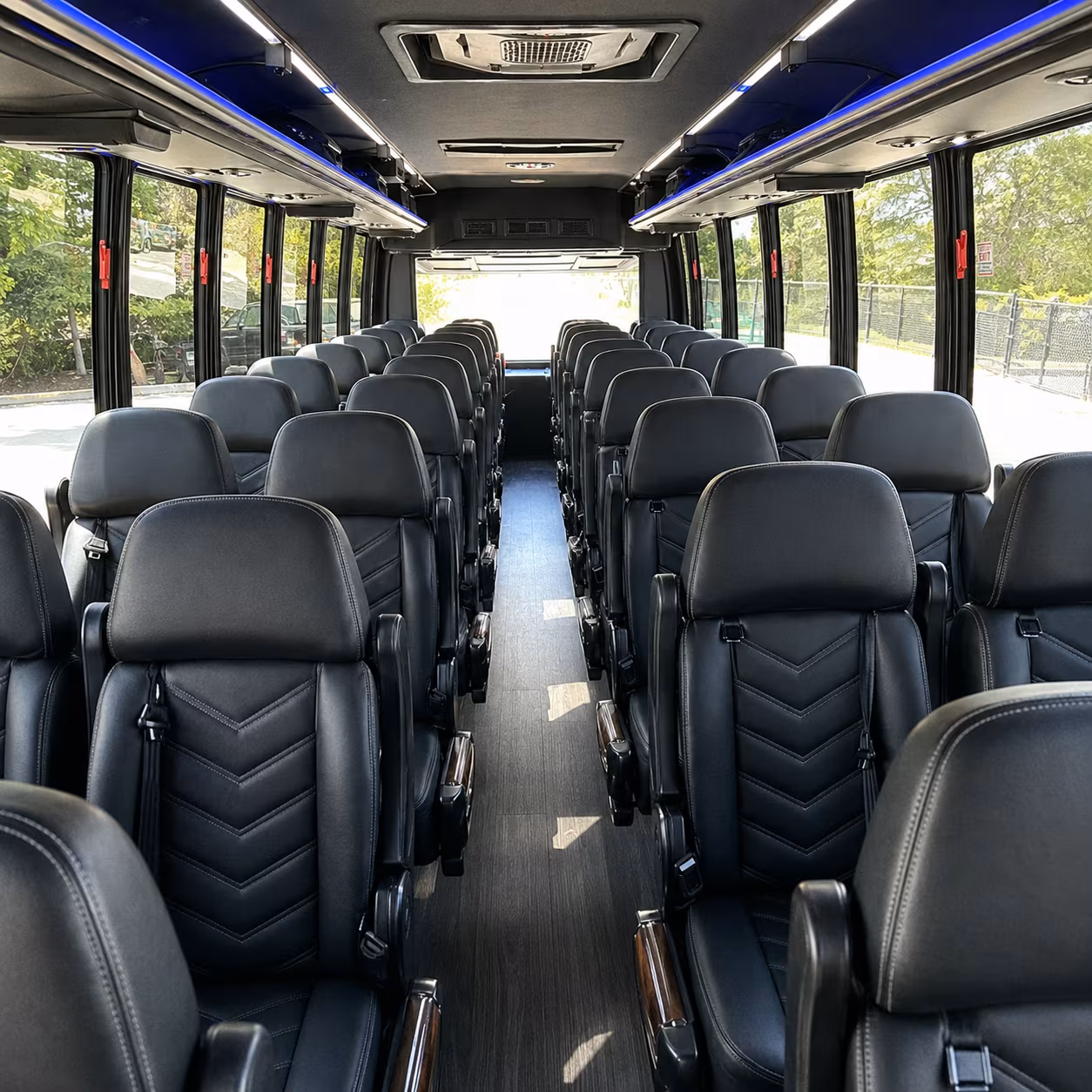 farmington hills 35 passenger minibus inside