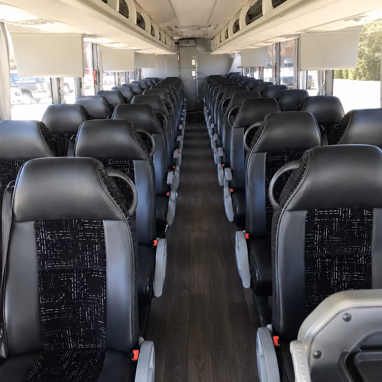 farmington hills 56 passenger charter bus inside
